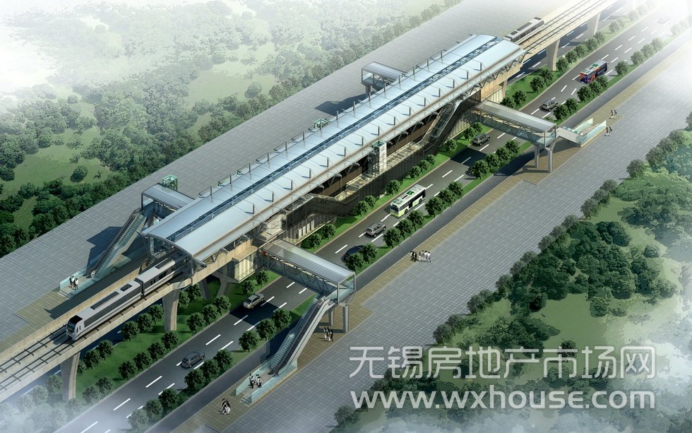雙層網格鳥瞰效果圖      