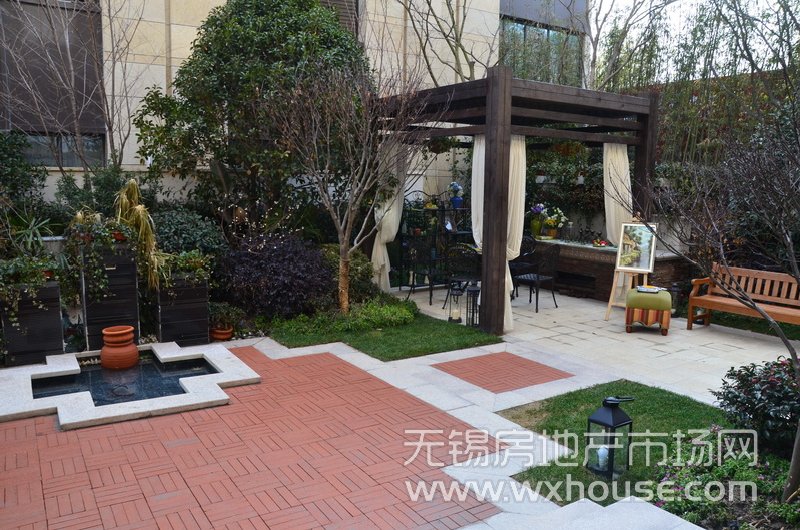 戶型315平米九宮玉府樣板房：庭院      