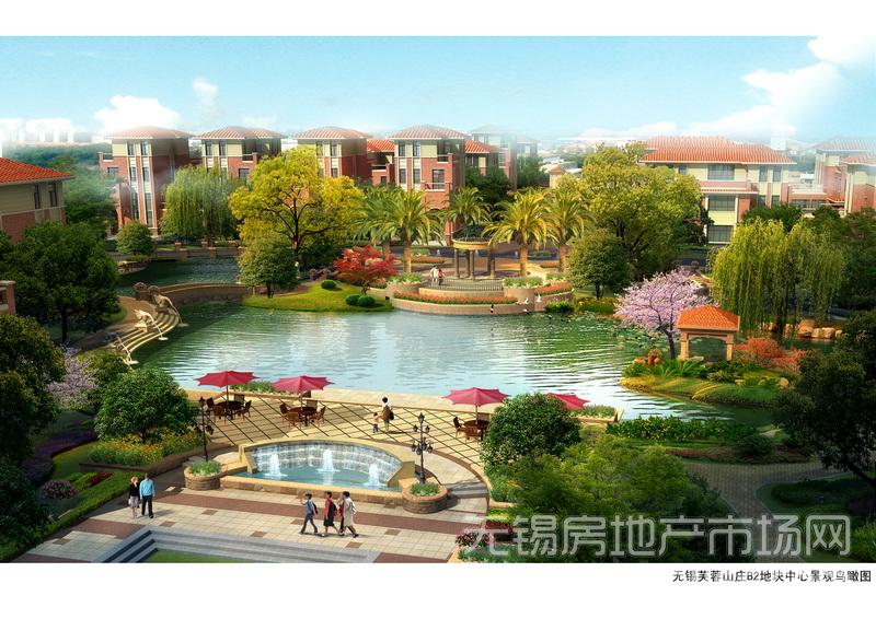 中心景觀效果圖      