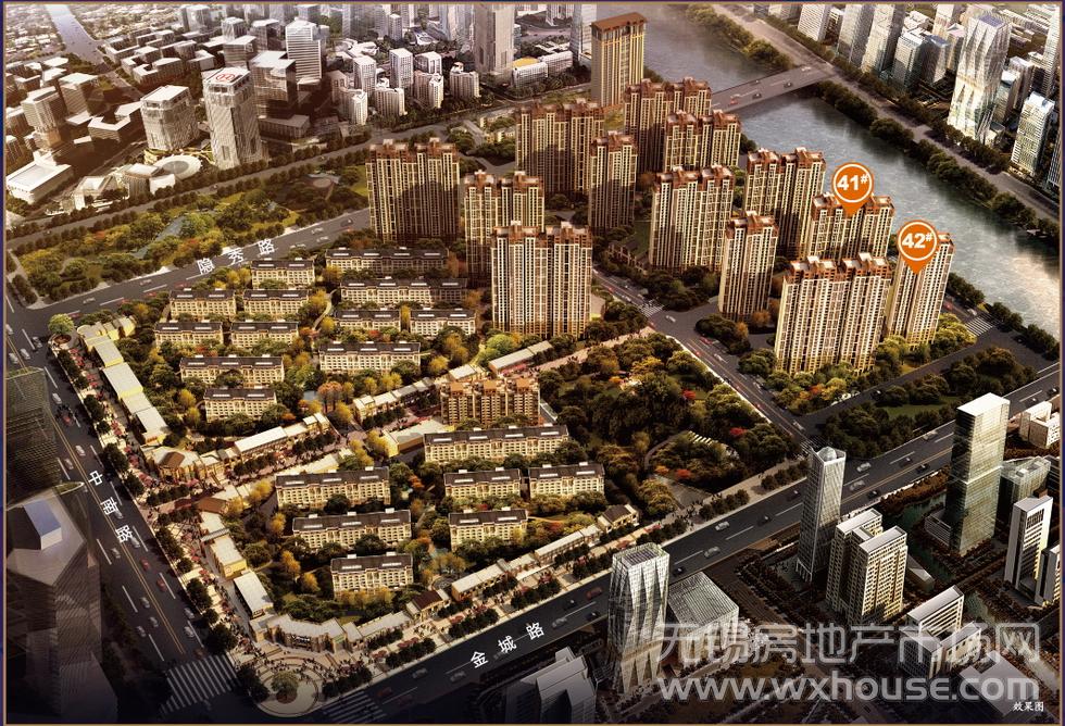 41#42#樓位置效果圖      
