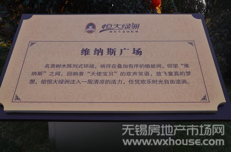 項目示范區維納斯廣場標牌      