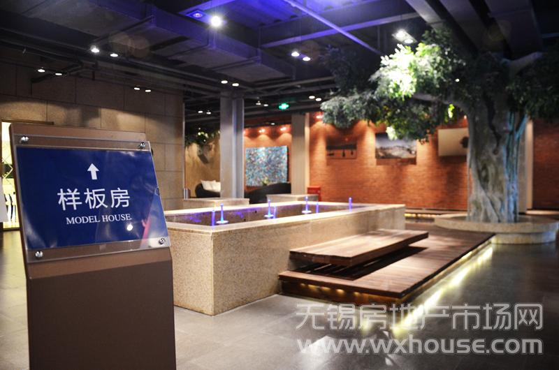 項目售樓處二樓的樣板間示范區      
