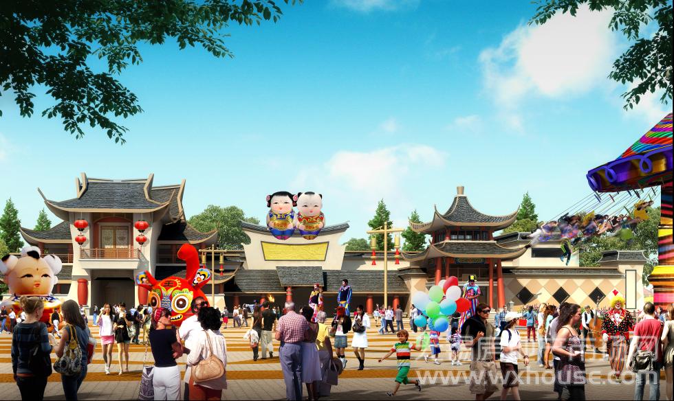 萬達文化旅游城主題樂園效果圖      