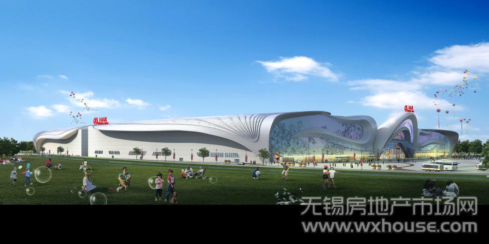 萬達茂北立面效果圖      