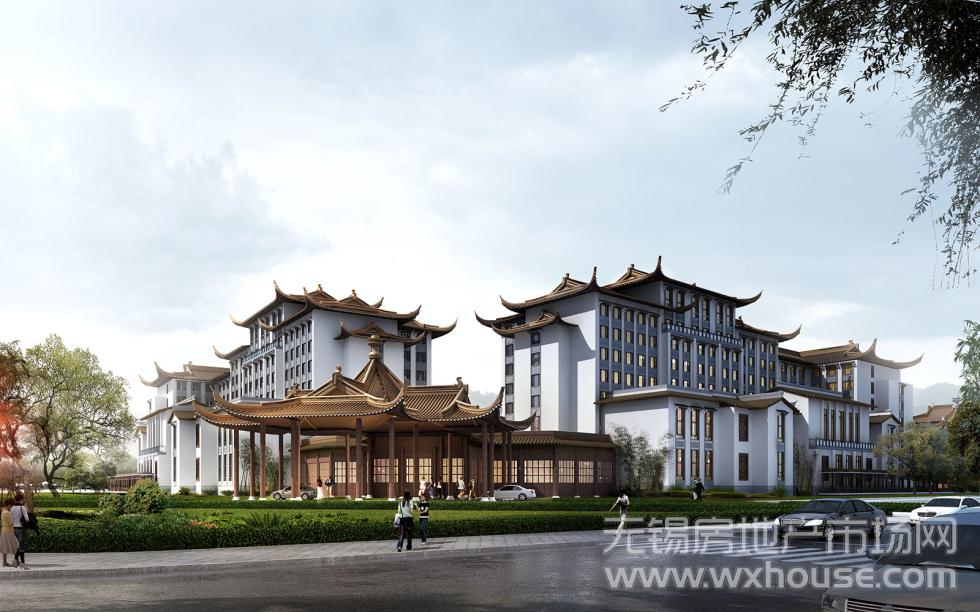 五星酒店沿街效果圖      