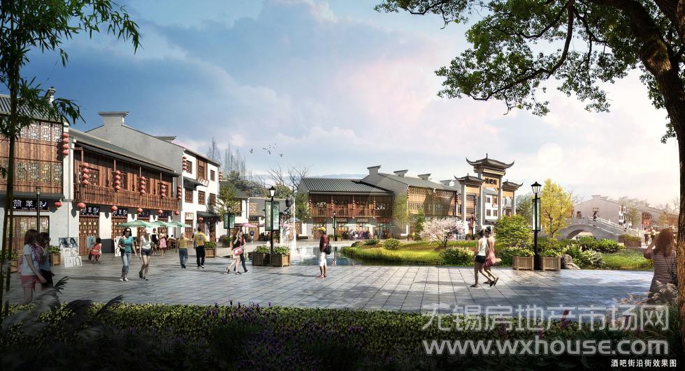 酒吧街沿路效果圖      