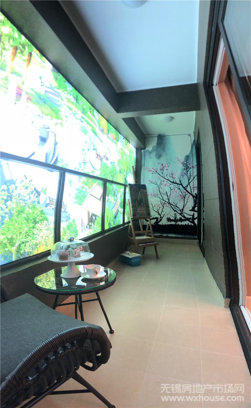 B戶型樣板間陽臺      