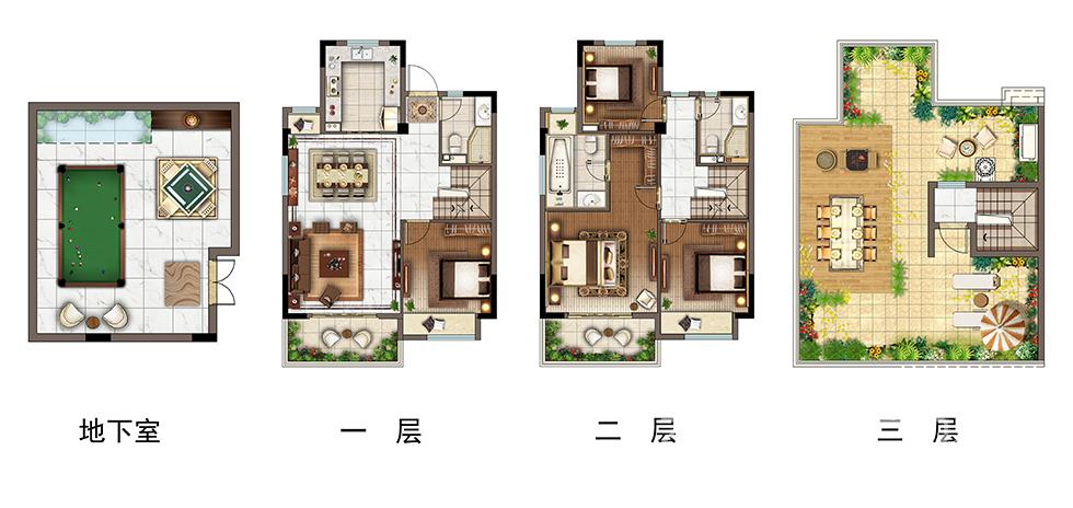 150㎡上疊F1戶型