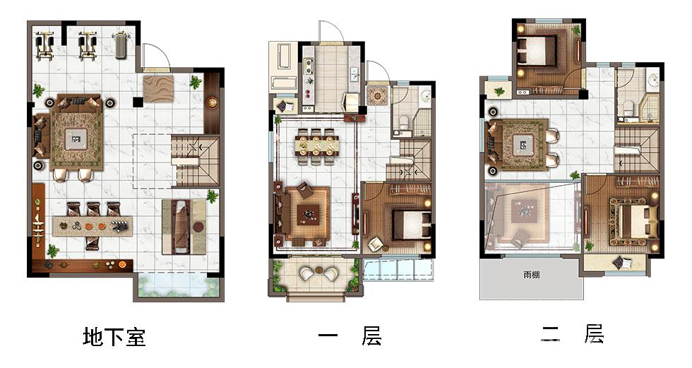 228㎡下疊E戶型