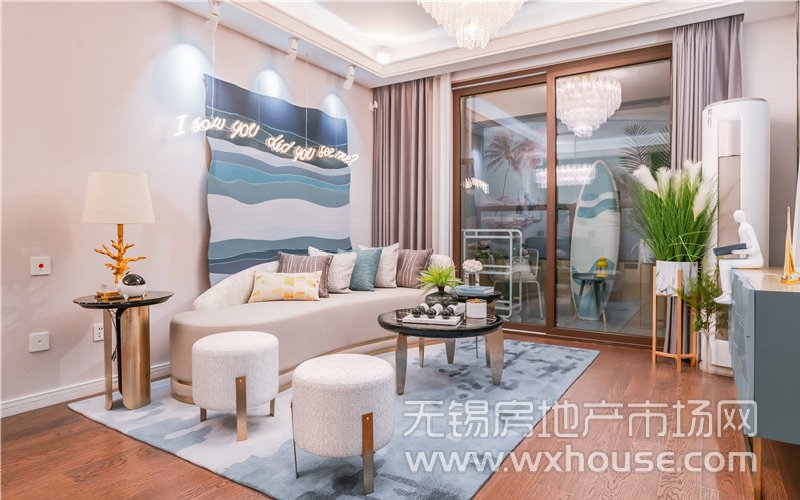 95㎡戶型樣板間客廳