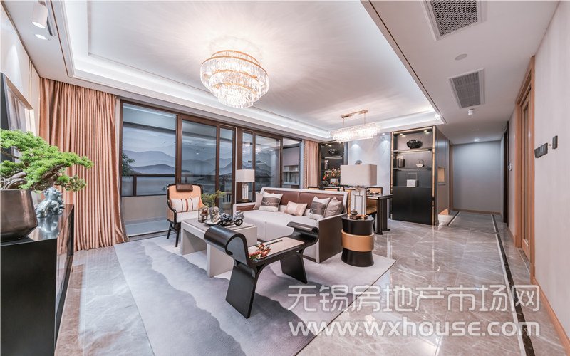 155㎡戶型樣板間客廳