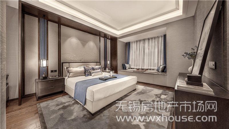 205㎡下疊戶型樣板間主臥