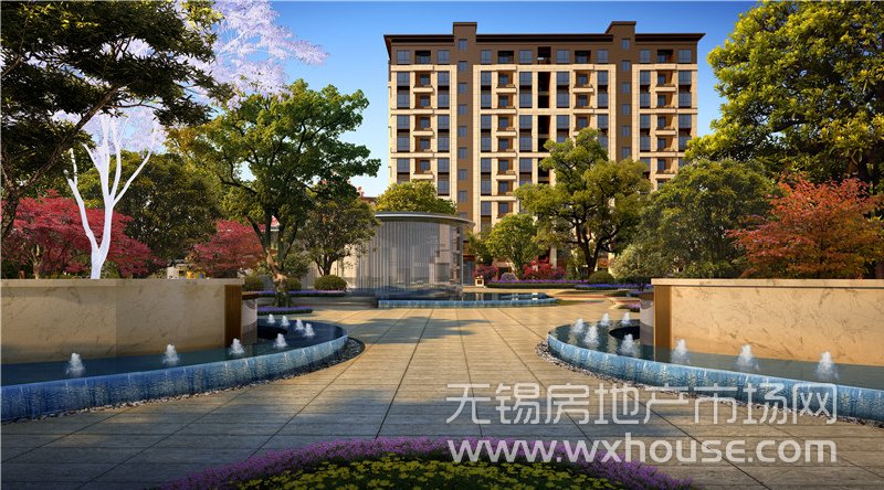 局部景觀建筑效果圖