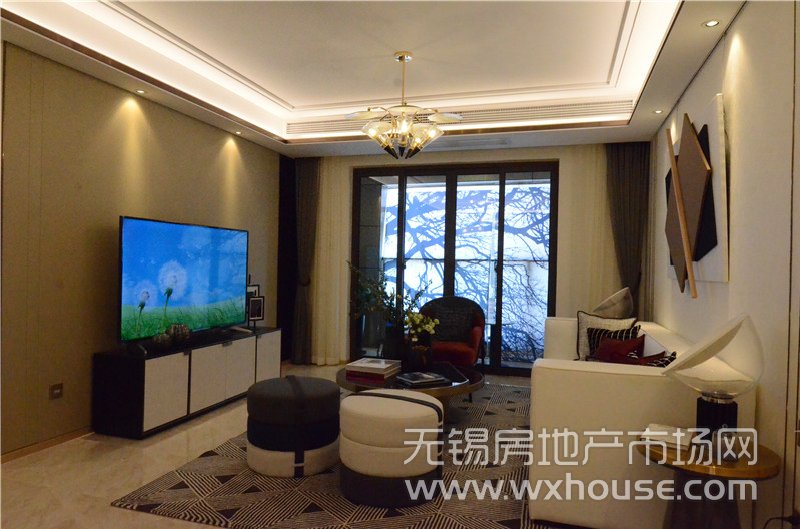 三期6#樓127㎡戶型樣板間客廳
