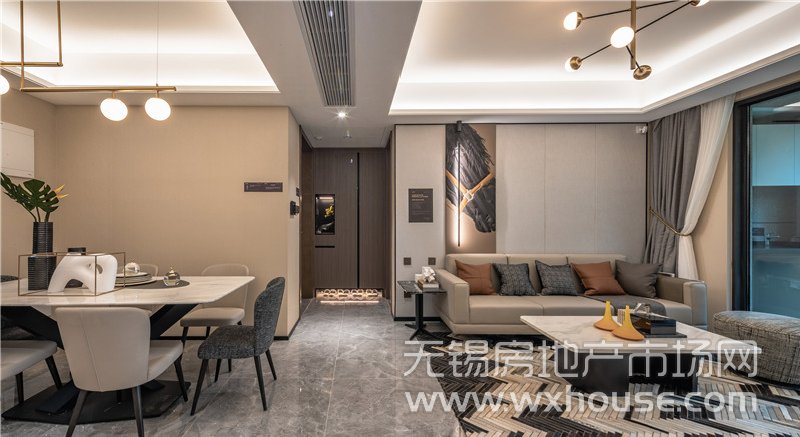 131㎡戶型樣板間餐客廳