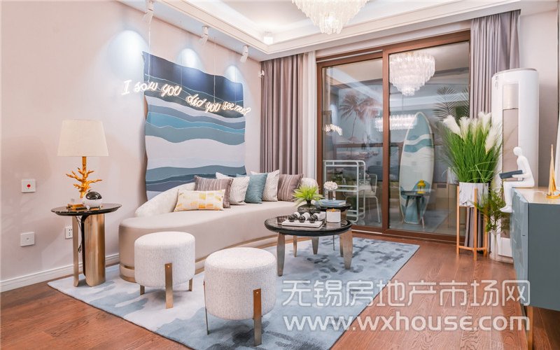 98㎡戶型樣板間客廳