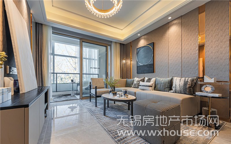 名邸95㎡戶型樣板間客廳