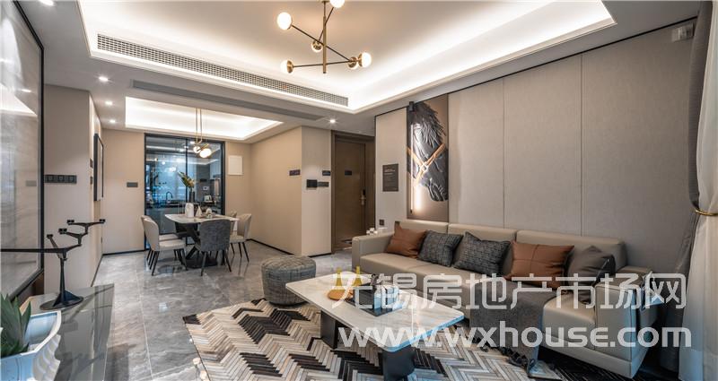 131㎡戶型樣板間客廳
