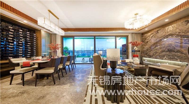 189㎡戶型樣板間客廳