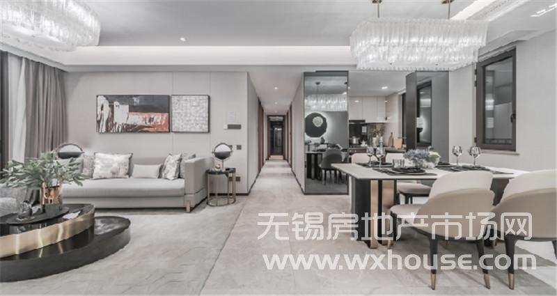 147㎡戶型樣板間客廳