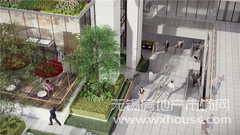 商業-東側下沉式通道效果圖