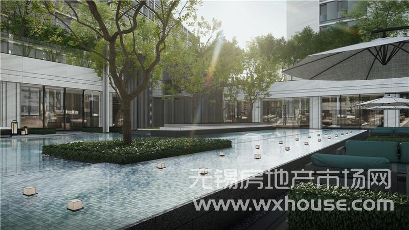 下沉式庭院會所效果圖