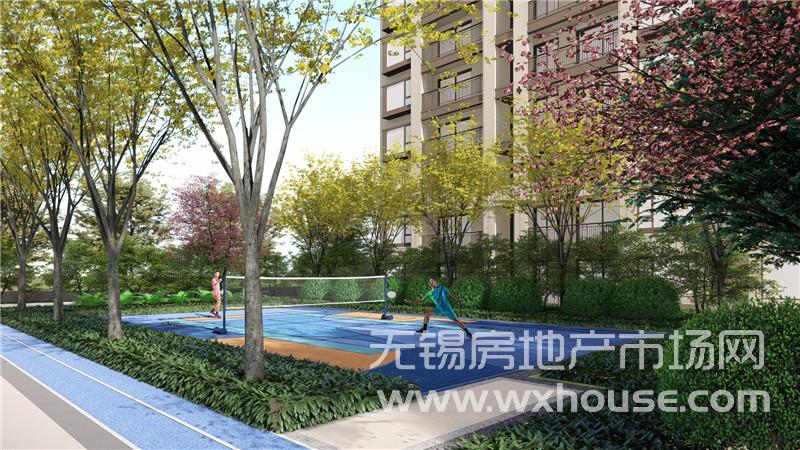 羽毛球場效果圖