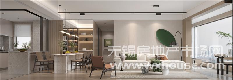 99㎡戶型樣板間客餐廳