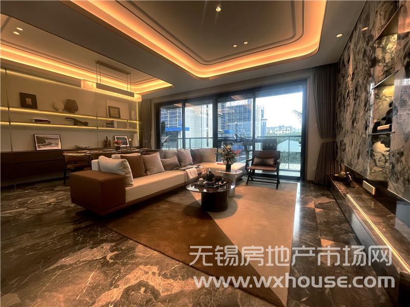 180㎡上疊戶型樣板間客廳
