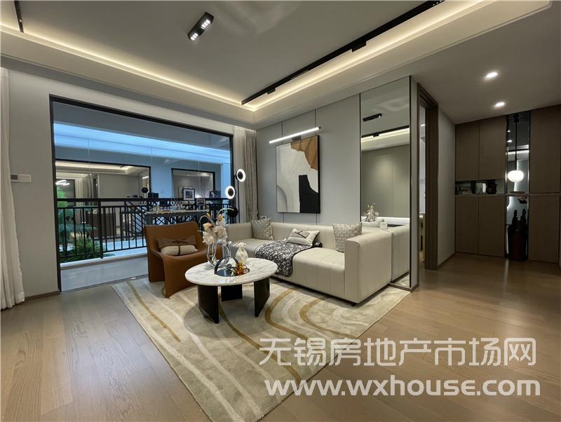 100㎡精裝洋房樣板間客廳