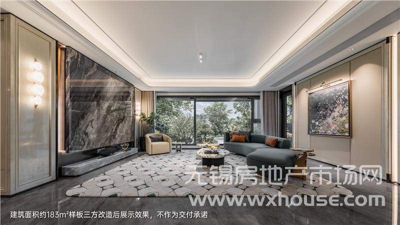183㎡戶型樣板間客廳